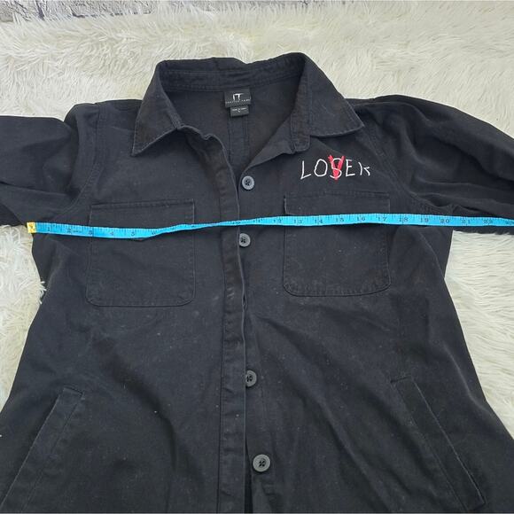 Pennywise It Two Cargo Trenchcoat Style Button Up Loser Shacket Men's Large - Picture 9 of 12